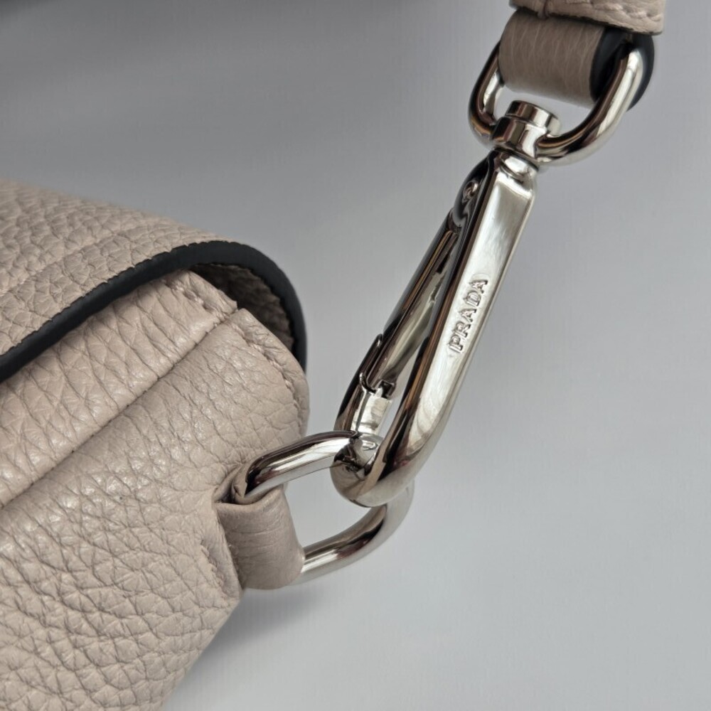 PRADA Flou leather shoulder bag NINFEA pink beige - Picture 8 of 9